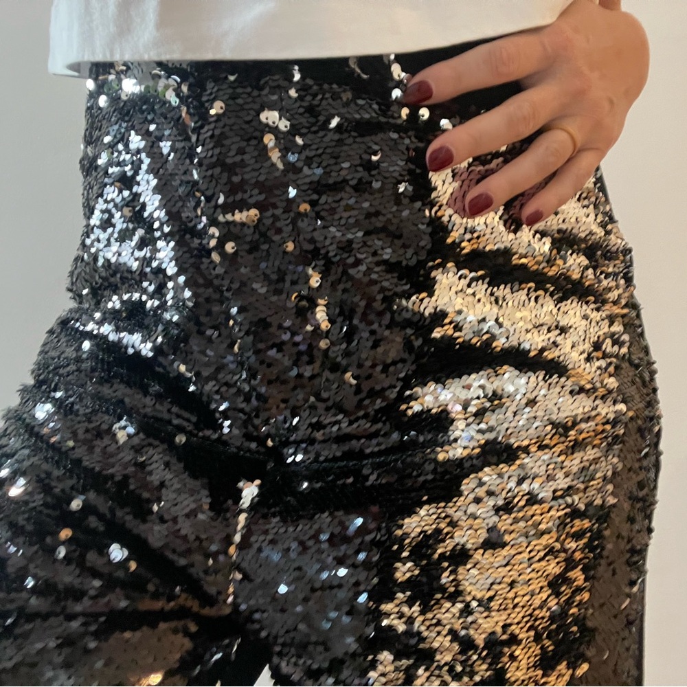 Dark denim Golden Goose Breezy Flip Sequin Jeans - Picture 3 of 11